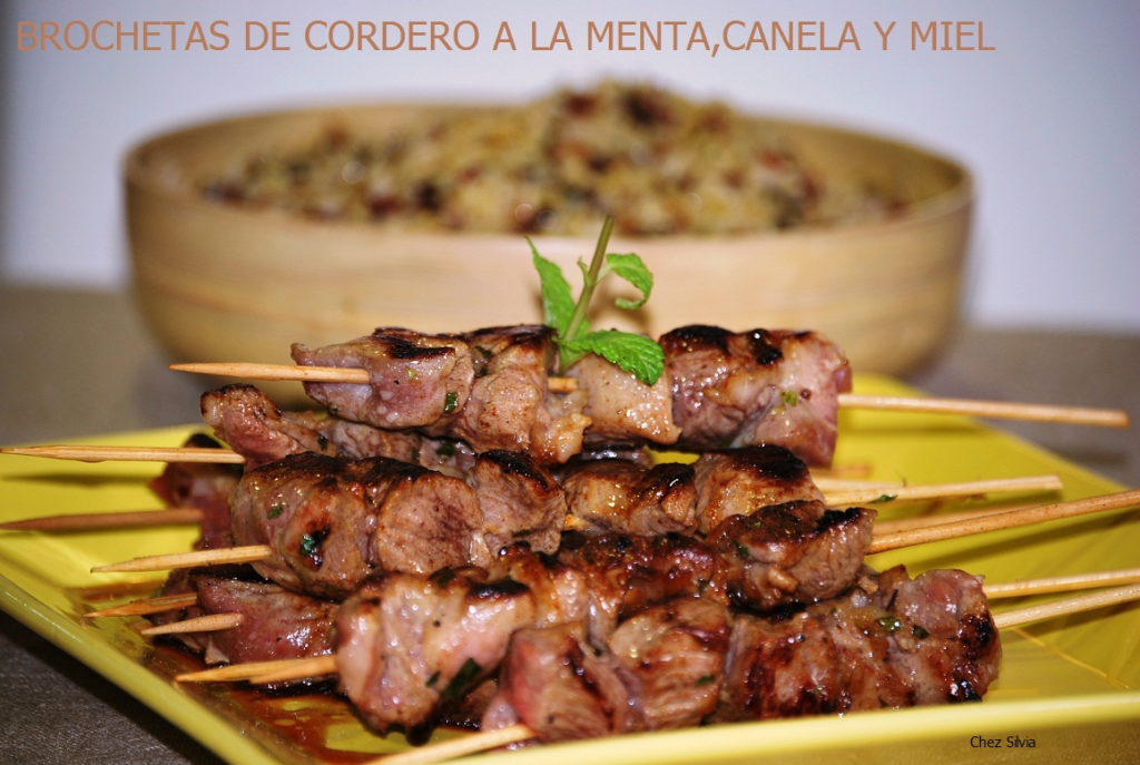 Brochetas de Cordero a la Menta