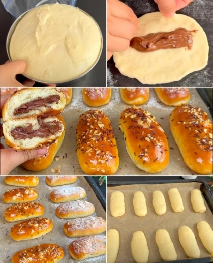 Pan Suave con Relleno de Chocolate