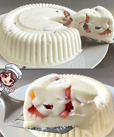 Gelatina Cremosa con Frutas