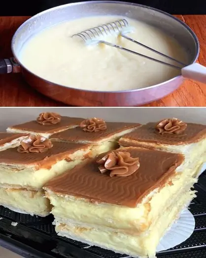 Milhojas de Crema Pastelera que Mi Abuela Siempre Preparaba con Amor