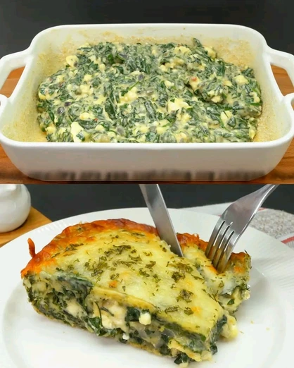 Pastel de Espinacas con Queso