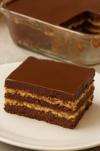 Carlota de Chocolate con Galletas María sin Horno