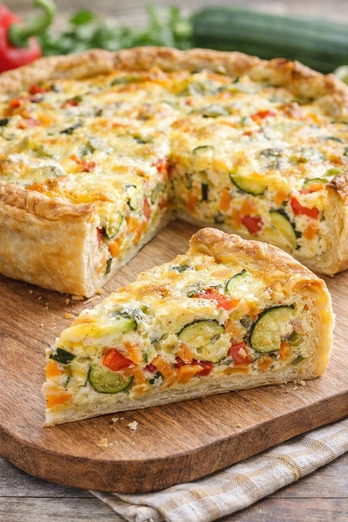 Tarta Salada de Calabacita y Pimiento