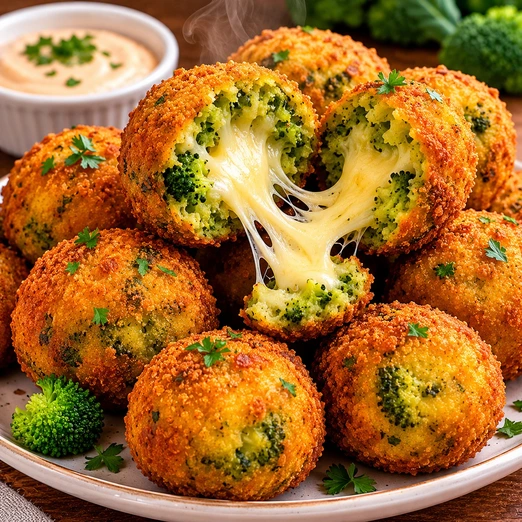 Croquetas de Brócoli Rellenas de Queso