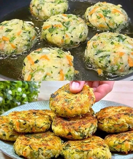 Tortitas de Calabacita con Verdura