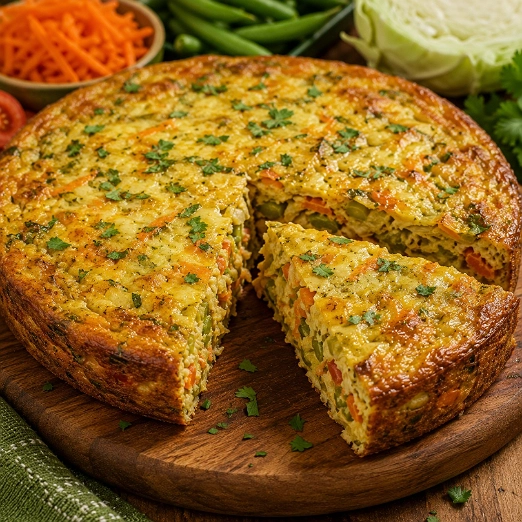 Torta de Verduras con Queso al Horno